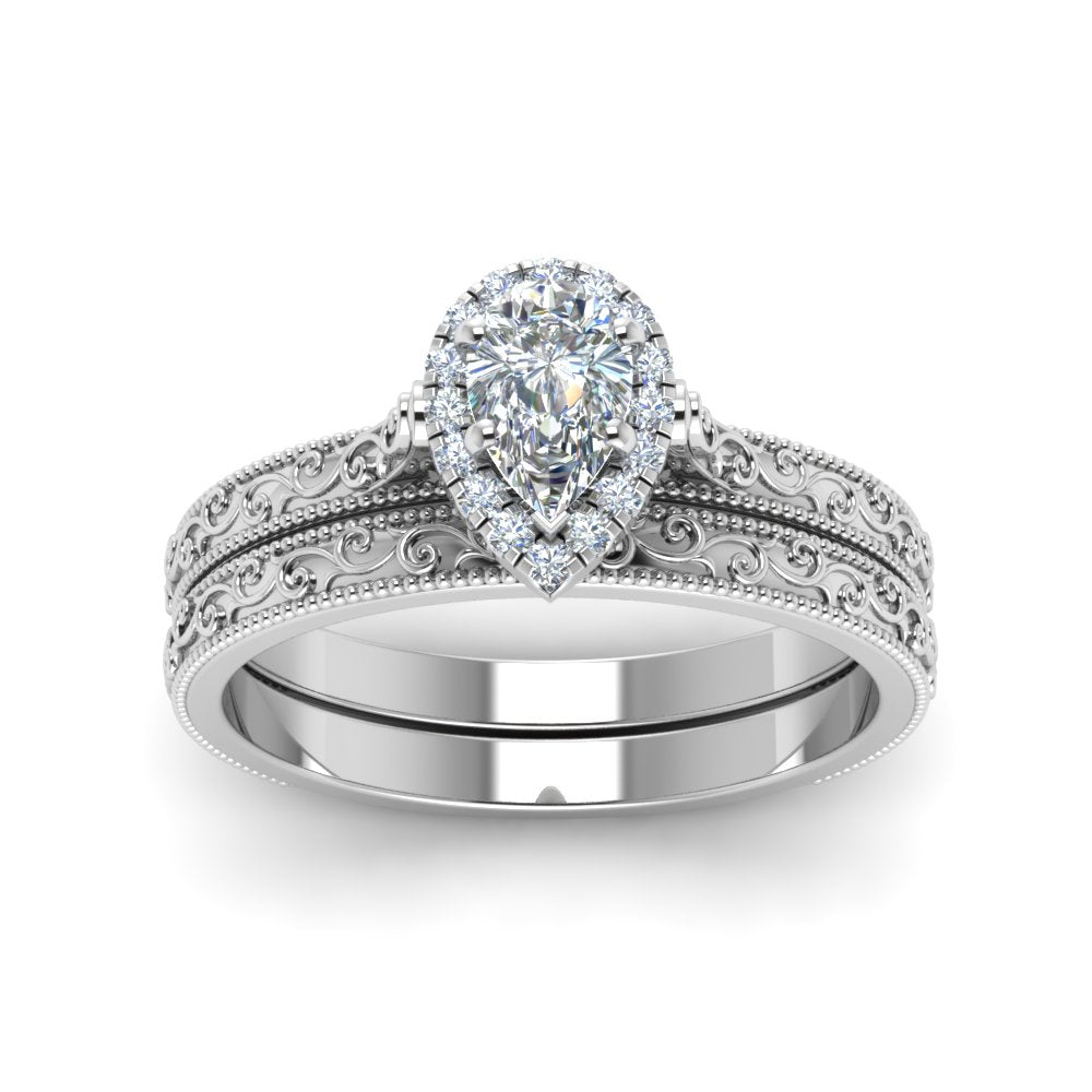 hand-engraved-pear-shaped-halo-diamond-wedding-ring-set-in-white-gold-FD8588PEANGLE5-NL-WG?v=1757665239