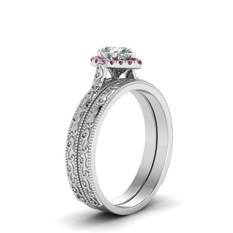hand-engraved-pear-shaped-halo-diamond-wedding-ring-set-with-pink-sapphire-in-white-gold-FD8588PEGSADRPIANGLE2-NL-WG_6effcf43-dfd3-4649-a357-3ccfe86e052b?v=1757665372