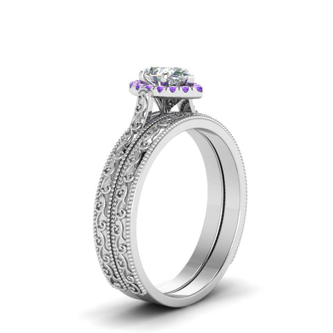 hand-engraved-pear-shaped-halo-diamond-wedding-ring-set-with-purple-topaz-in-white-gold-FD8588PEGVITOANGLE2-NL-WG_f38562ca-2273-48ed-9f2d-c28541bf918e?v=1757665373