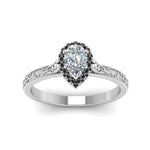 Load image into Gallery viewer, hand-engraved-pear-shaped-halo-engagement-ring-with-black-diamond-in-white-gold-FD8588PERGBLACKANGLE5-NL-WG_c8f33590-51fa-4563-a543-ef4e63f948b7?v=1757588543
