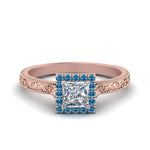 Load image into Gallery viewer, hand-engraved-princess-cut-halo-diamond-engagement-ring-with-blue-topaz-in-rose-gold-FD8588PRRGICBLTO-NL-RG_65d8abec-d44b-4aa0-af81-16112f92bf2c?v=1757589506
