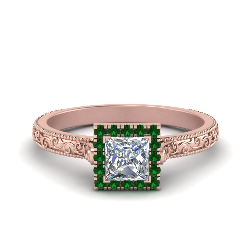hand-engraved-princess-cut-halo-diamond-engagement-ring-with-emerald-in-rose-gold-FD8588PRRGEMGR-NL-RG_bb1acecf-e3b5-4300-95d2-630092c206ec?v=1757589506