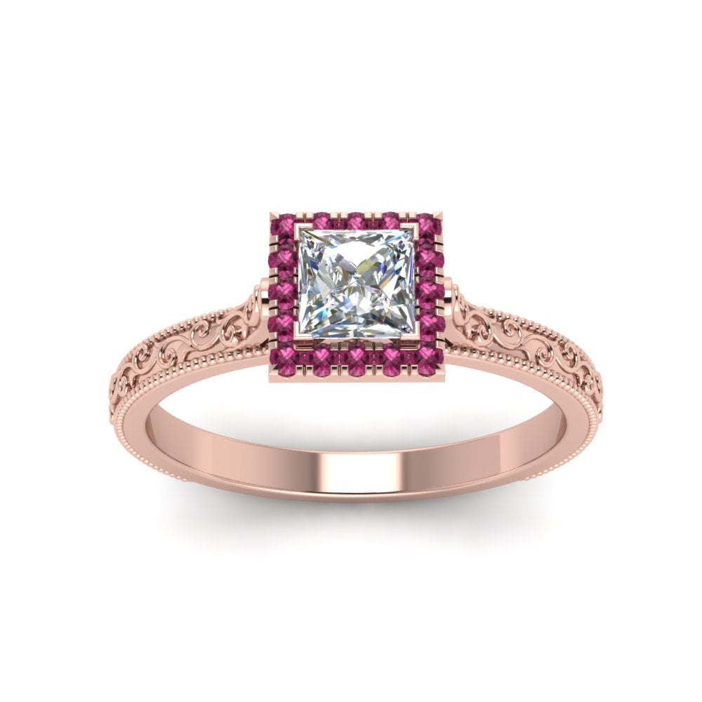 hand-engraved-princess-cut-halo-diamond-engagement-ring-with-pink-sapphire-in-rose-gold-FD8588PRRGSADRPIANGLE5-NL-RG_49cdd113-3199-4225-b49b-572c484429c0?v=1757589506