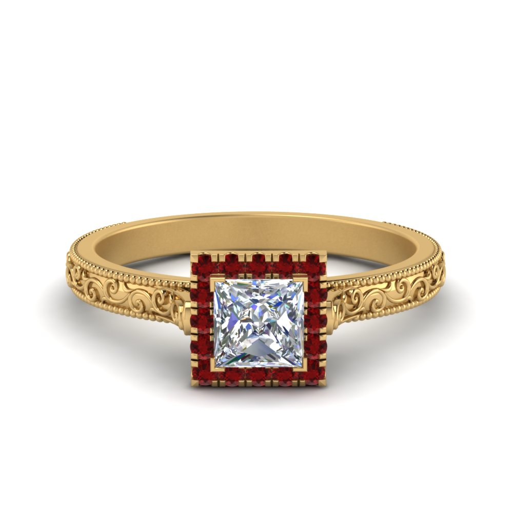 hand-engraved-princess-cut-halo-diamond-engagement-ring-with-ruby-in-yellow-gold-FD8588PRRGRUDR-NL-YG_b33584ea-7b10-4213-93ce-736d418f4eaa?v=1757589506