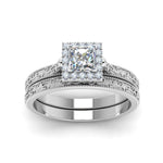 Load image into Gallery viewer, hand-engraved-princess-cut-halo-diamond-wedding-ring-set-in-white-gold-FD8588PRANGLE5-NL-WG_031b5d50-d52c-4f09-99d3-a35d1105ed01?v=1757665383
