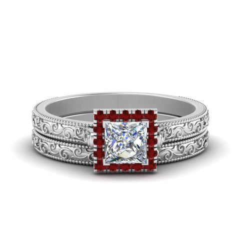 hand-engraved-princess-cut-halo-diamond-wedding-ring-set-with-ruby-in-white-gold-FD8588PRGRUDR-NL-WG_9cc62f58-45bc-48d1-be13-5a01eef816dc?v=1757665382