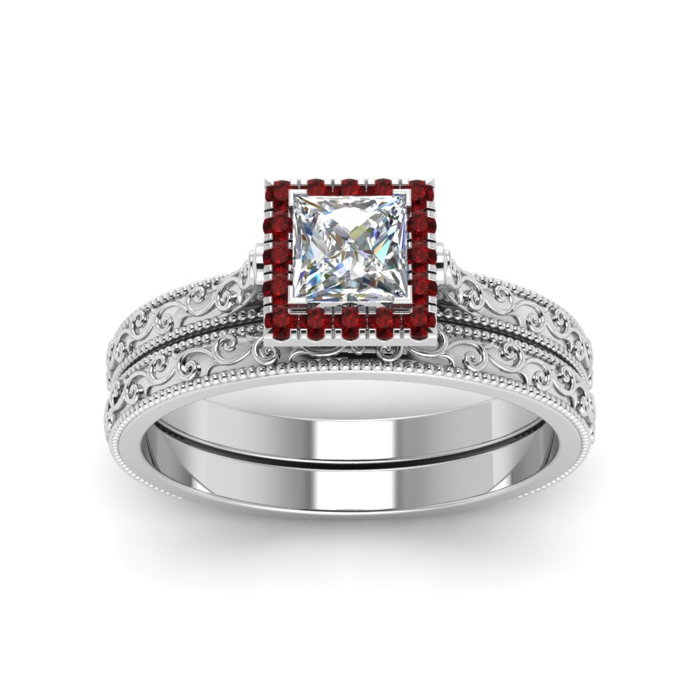 hand-engraved-princess-cut-halo-diamond-wedding-ring-set-with-ruby-in-white-gold-FD8588PRGRUDRANGLE5-NL-WG_58fa2683-c53b-4782-92e3-4607c9111508?v=1757665383