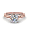 Load image into Gallery viewer, hand-engraved-radiant-cut-halo-diamond-engagement-ring-in-rose-gold-FD8588RAR-NL-RG_b5f57493-2b98-4e04-9a7c-5ac999c34e3c?v=1757588567