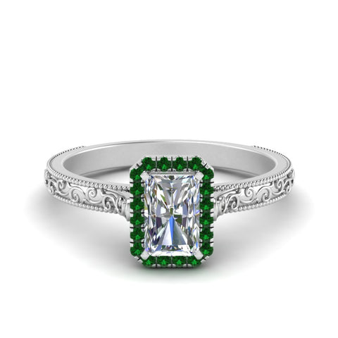 hand-engraved-radiant-cut-halo-diamond-engagement-ring-with-emerald-in-white-gold-FD8588RARGEMGR-NL-WG_2079447f-e085-4ad2-bbec-1359d05652a9?v=1757588566