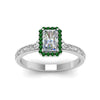 Load image into Gallery viewer, hand-engraved-radiant-cut-halo-diamond-engagement-ring-with-emerald-in-white-gold-FD8588RARGEMGRANGLE5-NL-WG_a6990e72-c896-4b93-b881-3d0c00b56672?v=1757588566