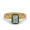 Load image into Gallery viewer, hand-engraved-radiant-cut-halo-diamond-engagement-ring-with-emerald-in-yellow-gold-FD8588RARGEMGR-NL-YG_ebde7878-35ce-45b7-ab9e-506d78f87c2a?v=1757588568