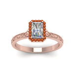 Load image into Gallery viewer, hand-engraved-radiant-cut-halo-diamond-engagement-ring-with-orange-sapphire-in-rose-gold-FD8588RARGSAORANGLE5-NL-RG_97ff925c-793b-4a45-bb68-d049950536ec?v=1757588568

