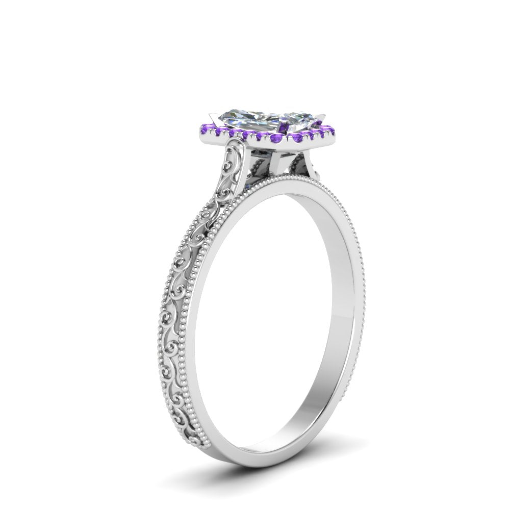 hand-engraved-radiant-cut-halo-diamond-engagement-ring-with-purple-topaz-in-white-gold-FD8588RARGVITOANGLE2-NL-WG?v=1757588452