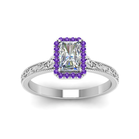 hand-engraved-radiant-cut-halo-diamond-engagement-ring-with-purple-topaz-in-white-gold-FD8588RARGVITOANGLE5-NL-WG?v=1757588449