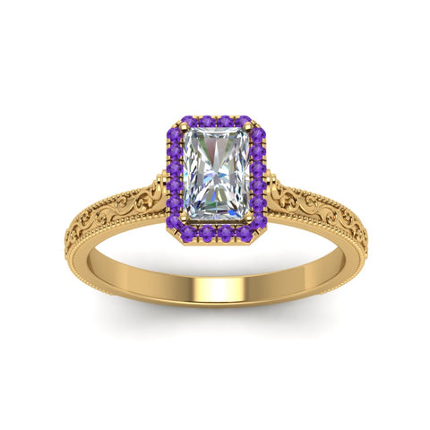 hand-engraved-radiant-cut-halo-diamond-engagement-ring-with-purple-topaz-in-yellow-gold-FD8588RARGVITOANGLE5-NL-YG?v=1757588441