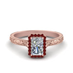 Load image into Gallery viewer, hand-engraved-radiant-cut-halo-diamond-engagement-ring-with-ruby-in-rose-gold-FD8588RARGRUDR-NL-RG_b55e6ac8-2c41-4cf0-b7b5-13c9d72bcc22?v=1757588566
