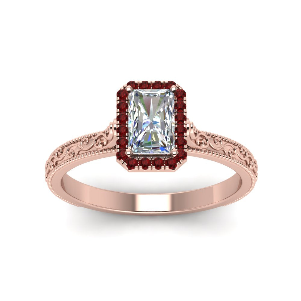 hand-engraved-radiant-cut-halo-diamond-engagement-ring-with-ruby-in-rose-gold-FD8588RARGRUDRANGLE5-NL-RG?v=1757588452