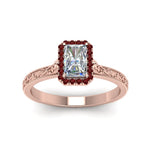 Load image into Gallery viewer, hand-engraved-radiant-cut-halo-diamond-engagement-ring-with-ruby-in-rose-gold-FD8588RARGRUDRANGLE5-NL-RG_bce89c6e-67bb-406d-a5cd-fe27cc033570?v=1757588567
