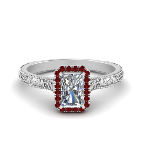 hand-engraved-radiant-cut-halo-diamond-engagement-ring-with-ruby-in-white-gold-FD8588RARGRUDR-NL-WG?v=1757588450