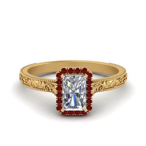 hand-engraved-radiant-cut-halo-diamond-engagement-ring-with-ruby-in-yellow-gold-FD8588RARGRUDR-NL-YG?v=1757588448