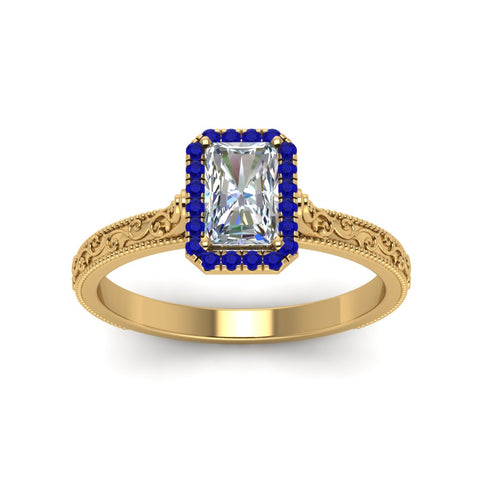 hand-engraved-radiant-cut-halo-diamond-engagement-ring-with-sapphire-in-yellow-gold-FD8588RARGSABLANGLE5-NL-YG?v=1757588439