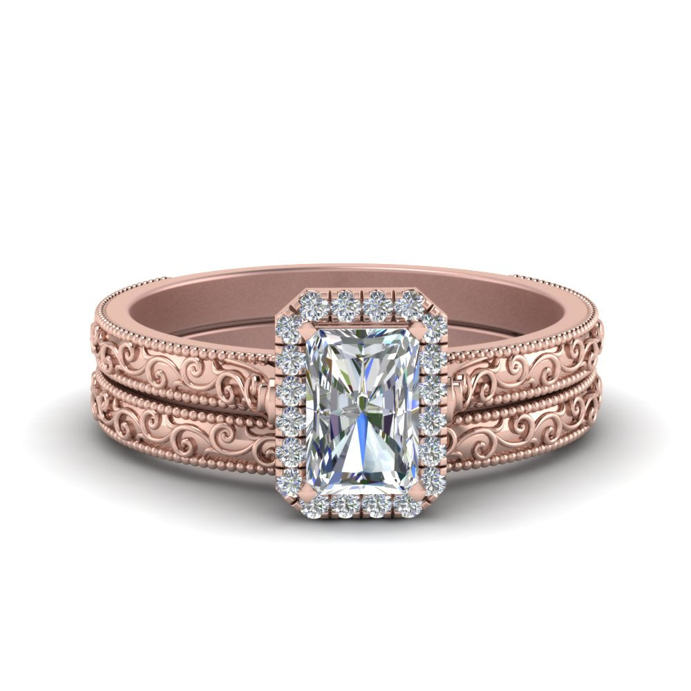 hand-engraved-radiant-cut-halo-diamond-wedding-ring-set-in-rose-gold-FD8588RA-NL-RG?v=1757665273