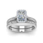 Load image into Gallery viewer, hand-engraved-radiant-cut-halo-diamond-wedding-ring-set-in-white-gold-FD8588RAANGLE5-NL-WG_f89e8807-1aff-481e-9b4d-301f4d0f412f?v=1757665393
