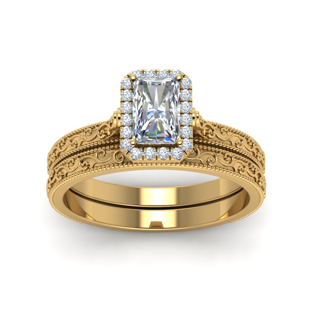 hand-engraved-radiant-cut-halo-diamond-wedding-ring-set-in-yellow-gold-FD8588RAANGLE5-NL-YG?v=1757665273