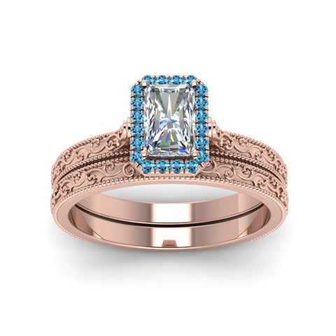 hand-engraved-radiant-cut-halo-diamond-wedding-ring-set-with-blue-topaz-in-rose-gold-FD8588RAGICBLTOANGLE5-NL-RG?v=1757665274