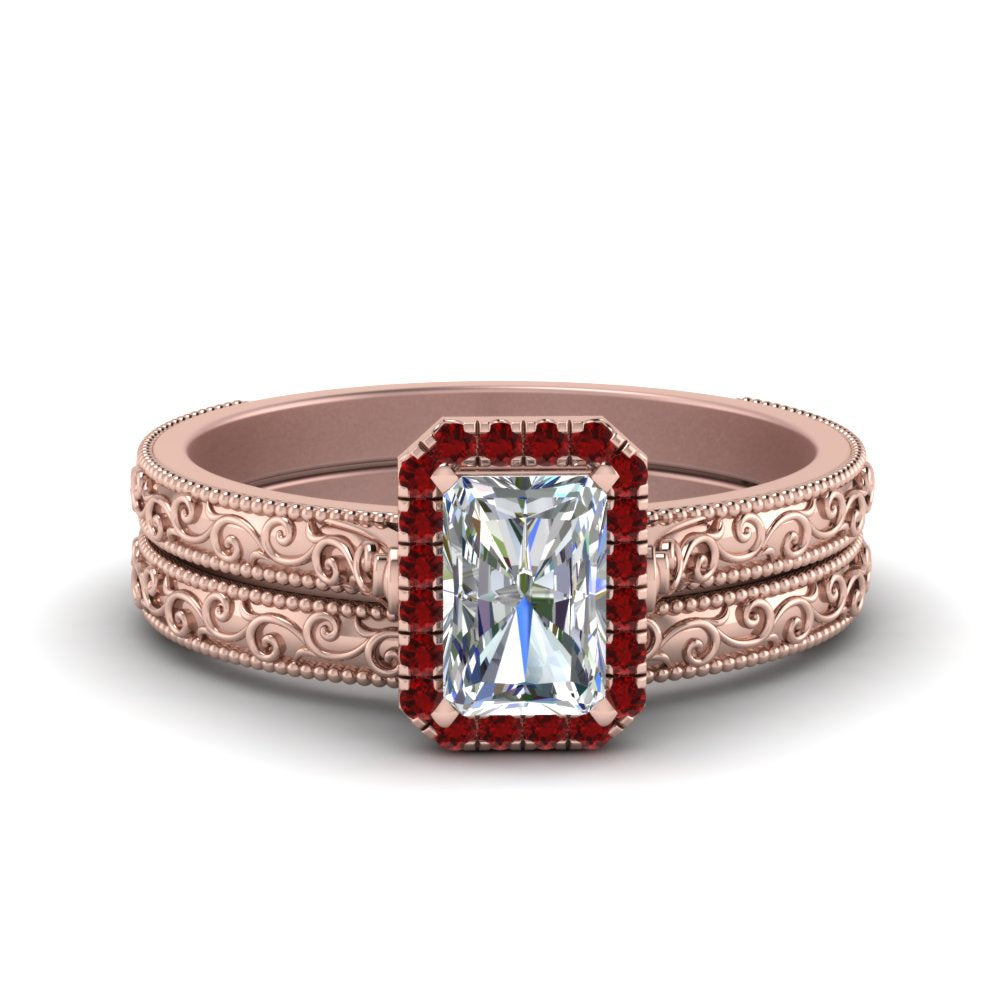 hand-engraved-radiant-cut-halo-diamond-wedding-ring-set-with-ruby-in-rose-gold-FD8588RAGRUDR-NL-RG_c39173cf-ff3e-430a-aed8-011178c786fa?v=1757665393