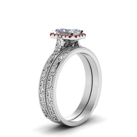 hand-engraved-radiant-cut-halo-diamond-wedding-ring-set-with-ruby-in-white-gold-FD8588RAGRUDRANGLE2-NL-WG_3a619754-5195-417d-a8ee-891e17fdafc9?v=1757665394