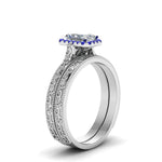 Load image into Gallery viewer, hand-engraved-radiant-cut-halo-diamond-wedding-ring-set-with-sapphire-in-white-gold-FD8588RAGSABLANGLE2-NL-WG_83cab78a-5440-4450-ab2d-6ec86104ed4f?v=1757665393
