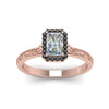 Load image into Gallery viewer, hand-engraved-radiant-cut-halo-engagement-ring-with-black-diamond-in-rose-gold-FD8588RARGBLACKANGLE5-NL-RG_e7ef3978-7092-4435-baa0-5ce443bd11bf?v=1757588567