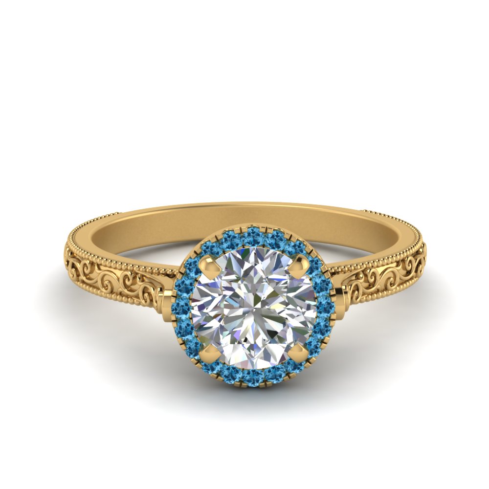 hand-engraved-round-cut-halo-diamond-engagement-ring-with-blue-topaz-in-yellow-gold-FD8588RORGICBLTO-NL-YG?v=1757588457