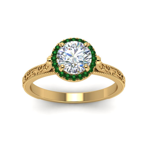 hand-engraved-round-cut-halo-diamond-engagement-ring-with-emerald-in-yellow-gold-FD8588RORGEMGRANGLE5-NL-YG_b7d6e586-822f-4de6-9703-ca5e72673dd1?v=1757588579