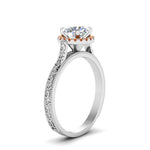 Load image into Gallery viewer, hand-engraved-round-cut-halo-diamond-engagement-ring-with-orange-sapphire-in-white-gold-FD8588RORGSAORANGLE2-NL-WG?v=1757588453
