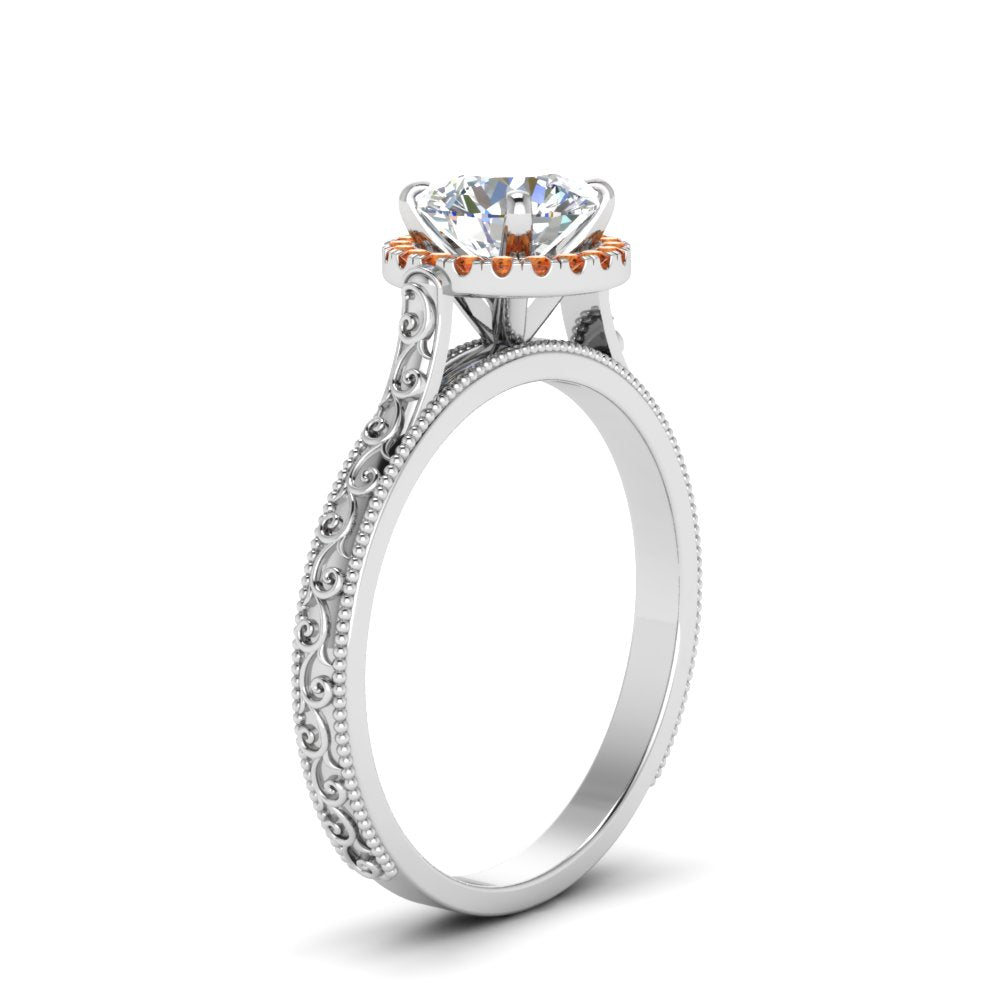 hand-engraved-round-cut-halo-diamond-engagement-ring-with-orange-sapphire-in-white-gold-FD8588RORGSAORANGLE2-NL-WG?v=1757588453