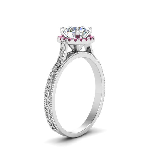 hand-engraved-round-cut-halo-diamond-engagement-ring-with-pink-sapphire-in-white-gold-FD8588RORGSADRPIANGLE2-NL-WG?v=1757588454