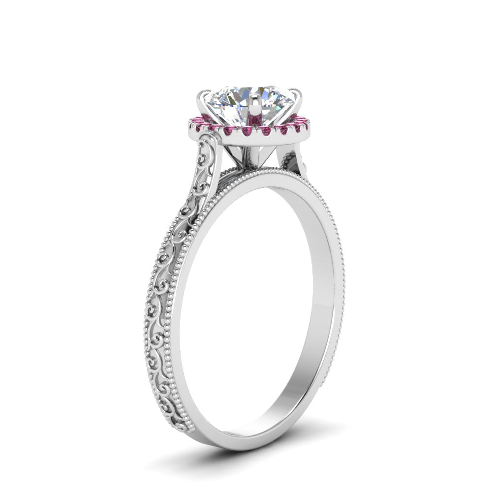 hand-engraved-round-cut-halo-diamond-engagement-ring-with-pink-sapphire-in-white-gold-FD8588RORGSADRPIANGLE2-NL-WG_e2427721-55c1-411c-8142-466cd54709ed?v=1757588578