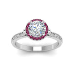 Load image into Gallery viewer, hand-engraved-round-cut-halo-diamond-engagement-ring-with-pink-sapphire-in-white-gold-FD8588RORGSADRPIANGLE5-NL-WG_16158c1c-3620-41aa-be41-6d900e44ccd1?v=1757588580
