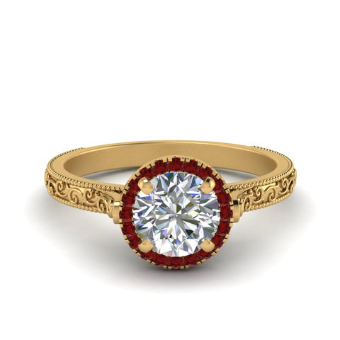hand-engraved-round-cut-halo-diamond-engagement-ring-with-ruby-in-yellow-gold-FD8588RORGRUDR-NL-YG?v=1757588457