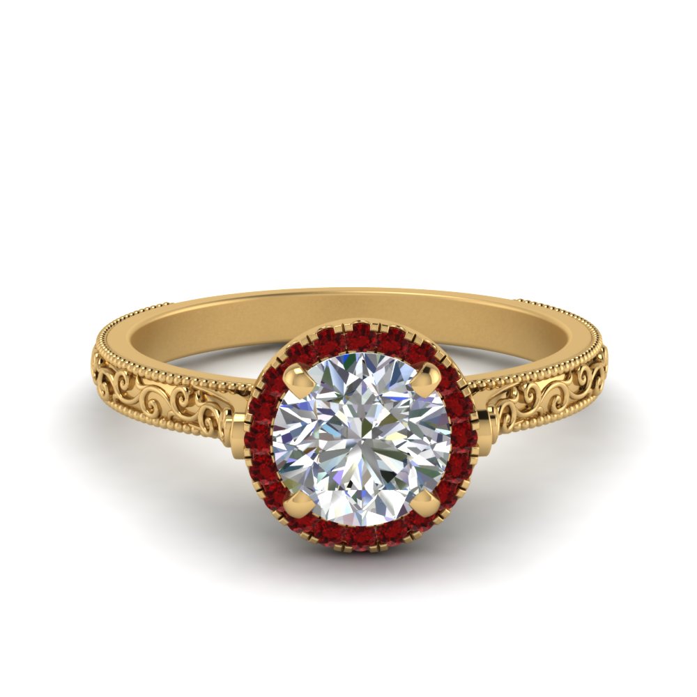 hand-engraved-round-cut-halo-diamond-engagement-ring-with-ruby-in-yellow-gold-FD8588RORGRUDR-NL-YG_f22342a1-157c-41ba-b54f-ffb772448b9f?v=1757588585