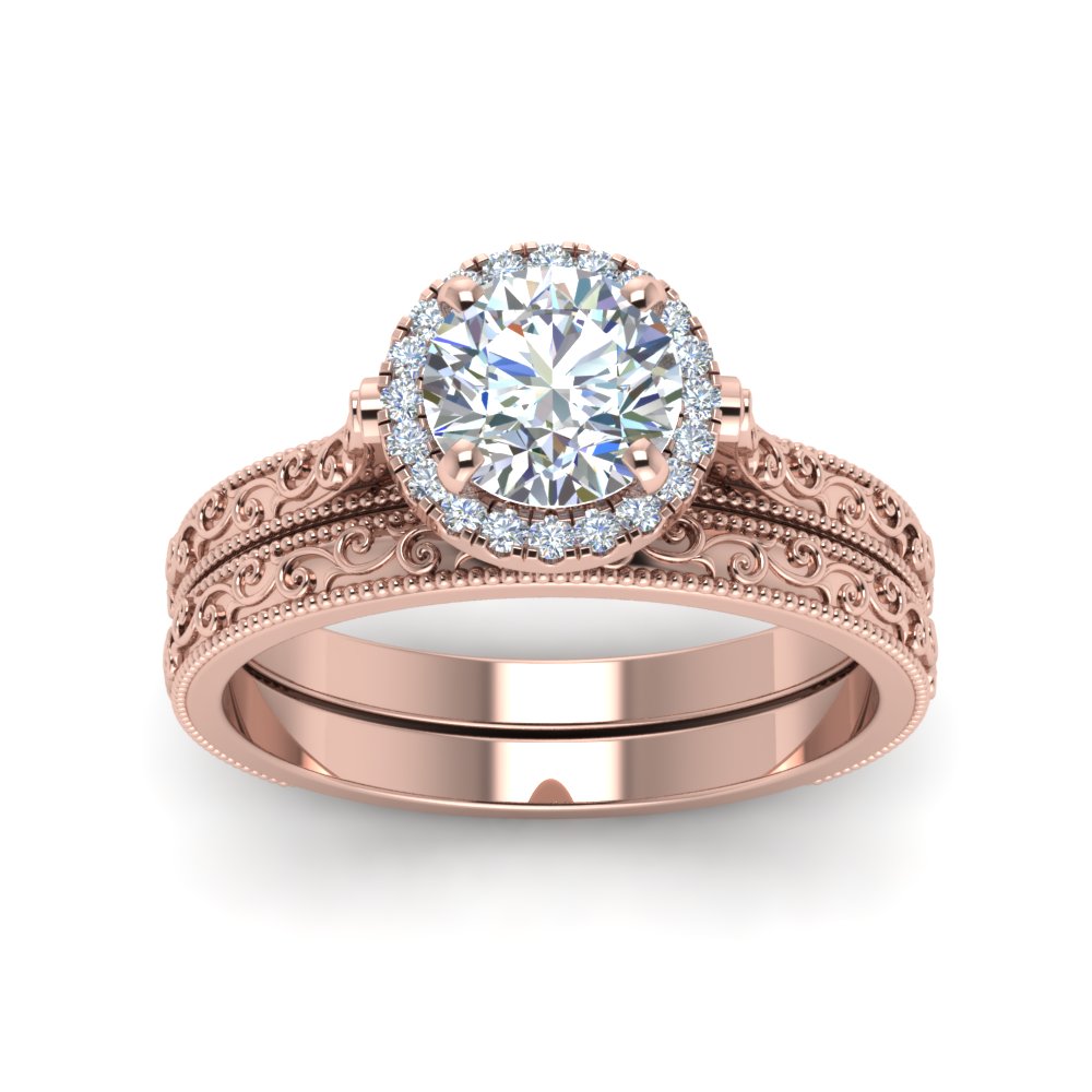hand-engraved-round-cut-halo-diamond-wedding-ring-set-in-rose-gold-FD8588ROANGLE5-NL-RG?v=1757665292