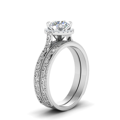 hand-engraved-round-cut-halo-diamond-wedding-ring-set-in-white-gold-FD8588ROANGLE2-NL-WG?v=1757665292