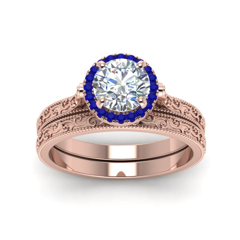 hand-engraved-round-cut-halo-diamond-wedding-ring-set-with-sapphire-in-rose-gold-FD8588ROGSABLANGLE5-NL-RG_9e28da1f-8d6a-44ae-bb86-62e7a2a2f68d?v=1757665403
