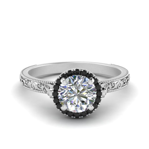 hand-engraved-round-cut-halo-engagement-ring-with-black-diamond-in-white-gold-FD8588RORGBLACK-NL-WG?v=1757588457