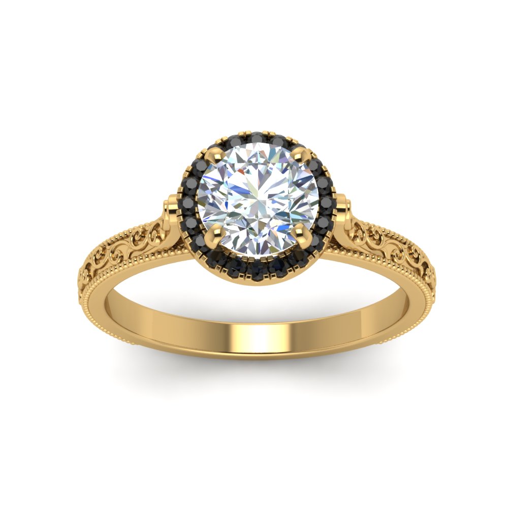 hand-engraved-round-cut-halo-engagement-ring-with-black-diamond-in-yellow-gold-FD8588RORGBLACKANGLE5-NL-YG_2a53bdc6-4e53-4695-923c-19da664458b7?v=1757588580