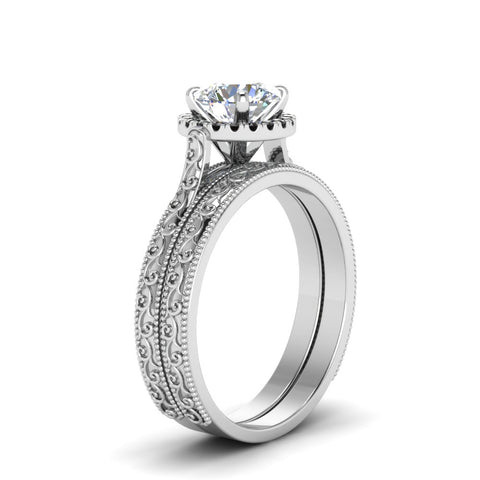 hand-engraved-round-cut-halo-wedding-ring-set-with-black-diamond-in-white-gold-FD8588ROGBLACKANGLE2-NL-WG?v=1757665292