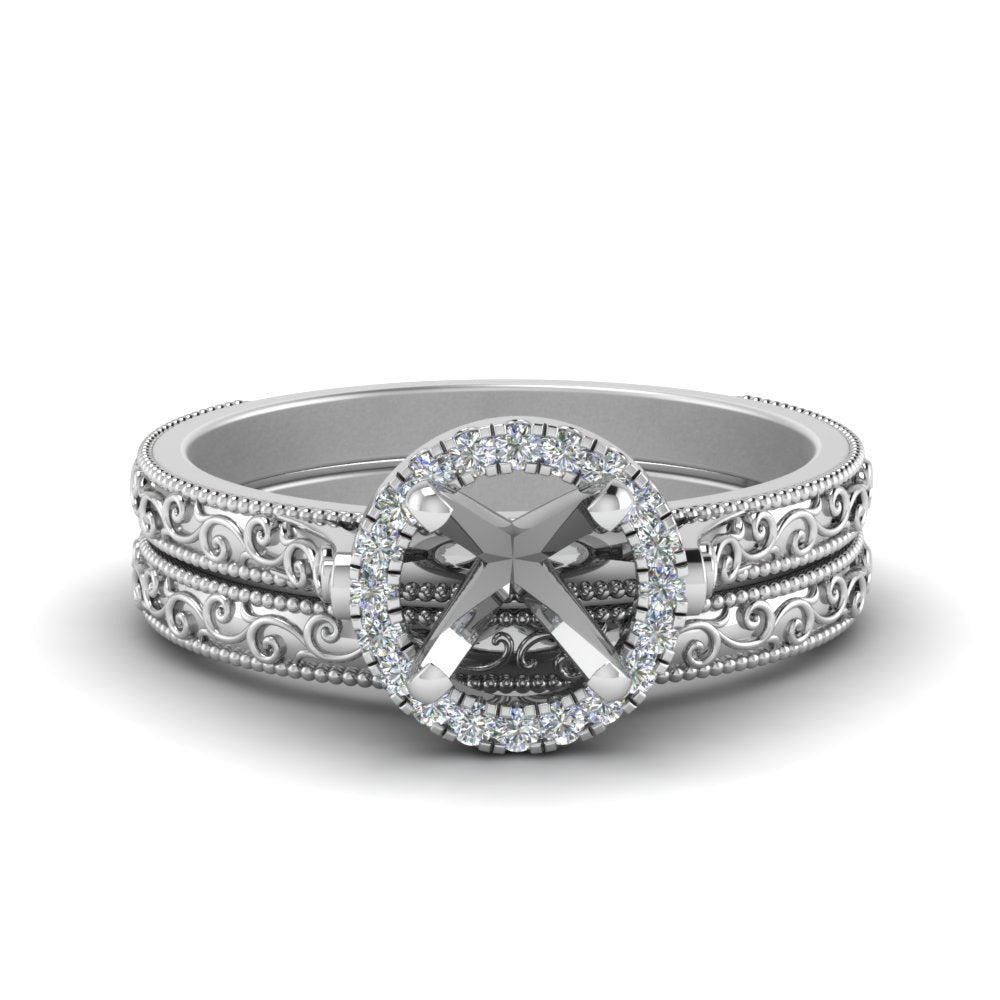 hand-engraved-semi-mount-halo-diamond-wedding-ring-set-in-white-gold-FD8588ROSM-NL-WG?v=1757666482