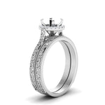 Load image into Gallery viewer, hand-engraved-semi-mount-halo-diamond-wedding-ring-set-in-white-gold-FD8588ROSMANGLE2-NL-WG?v=1757666482
